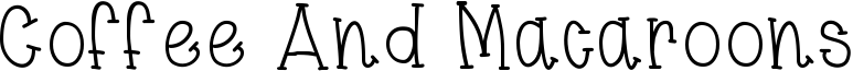 Coffee And Macaroons Font
