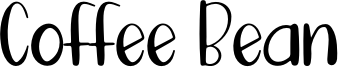 Coffee Bean Font