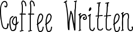 Coffee Written Font