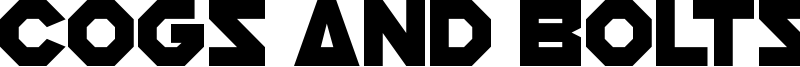 Cogs And Bolts Font