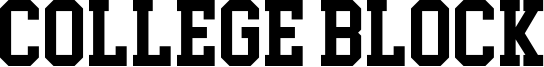 College Block Font