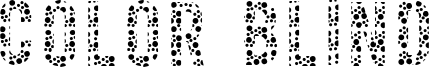 Color Blind Font