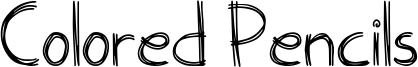 Colored Pencils Font