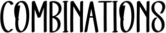 Combinations Font