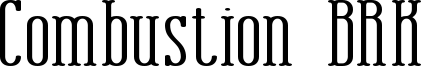 Combustion BRK Font
