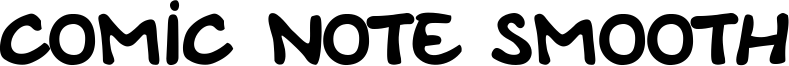 Comic Note Smooth Font