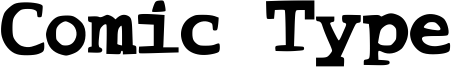 Comic Type Font