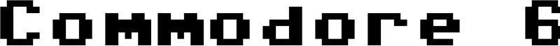 Commodore 64 Pixelized Font