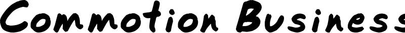 Commotion Business Font