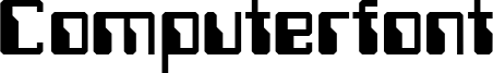 Computerfont Font