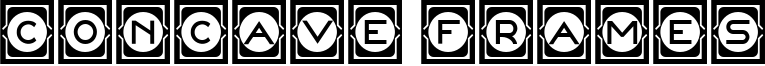 Concave Frames Font