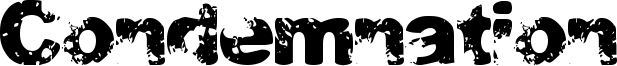 Condemnation Font