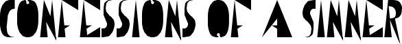 Confessions Of A Sinner Font