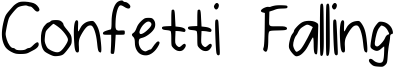 Confetti Falling Font