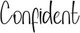 Confident Font
