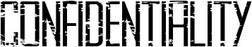 Confidentiality Font