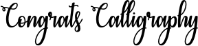 Congrats Calligraphy - OTF.otf