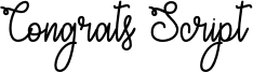 Congrats Script - OTF.otf