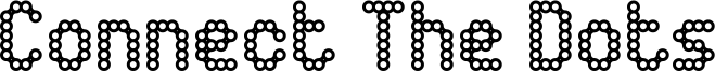 Connect The Dots Font