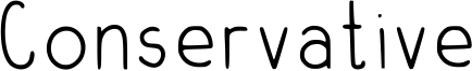 Conservative Font