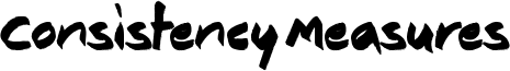 Consistency Measures Font