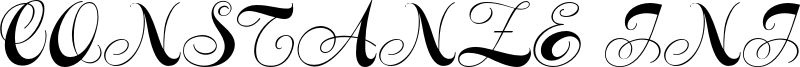 Constanze Initials Font