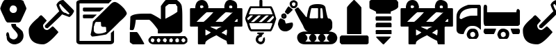 Construction Icons Font