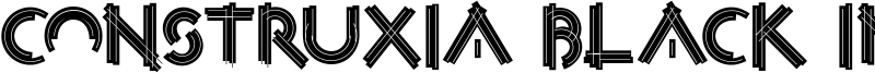 Construxia Black Inline Font