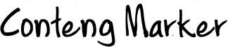 Conteng Marker Font