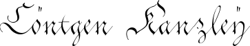 Cöntgen Kanzley Font