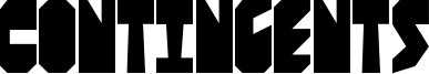 Contingents Font