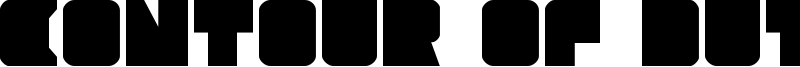 Contour of Duty Font
