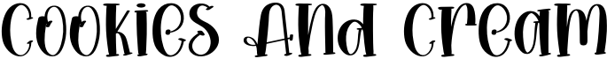 Cookies And Cream Font
