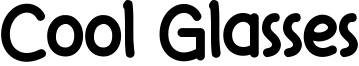 Cool Glasses Font