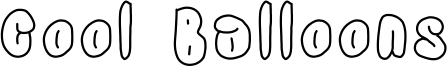 Cool Balloons Font