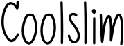 Coolslim Font