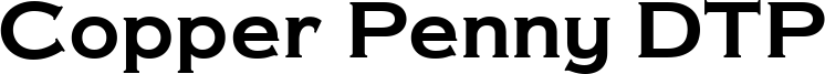 Copper Penny DTP Font