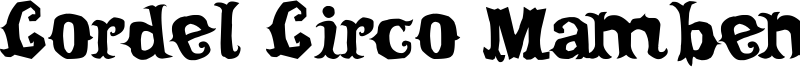 Cordel Circo Mambembe Font