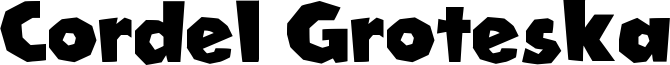 Cordel Groteska Font