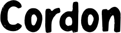 Cordon Font