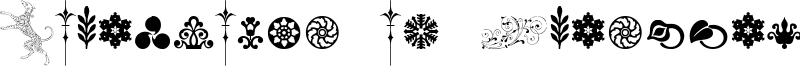 Cornucopia of Ornaments Two Font