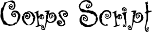 Corps Script Font