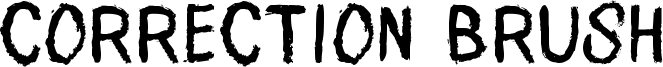Correction Brush Font