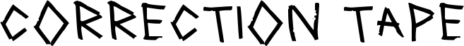 Correction Tape Font