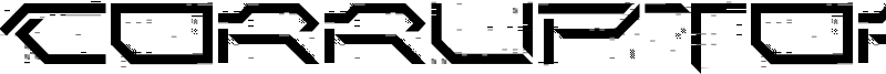 Corruptor LDR Font
