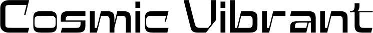 Cosmic Vibrant Font