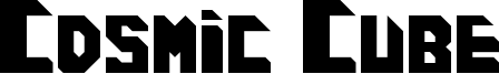 Cosmic Cube Font