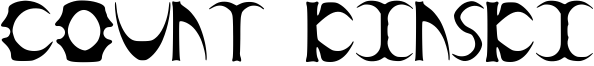 Count Kinski Font
