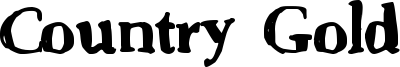 Country Gold Font