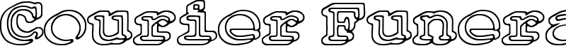 Courier Funeral Font
